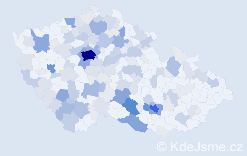 Příjmení: 'Carda', počet výskytů 502 v celé ČR