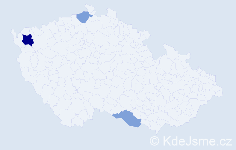 Příjmení: 'Árva', počet výskytů 11 v celé ČR