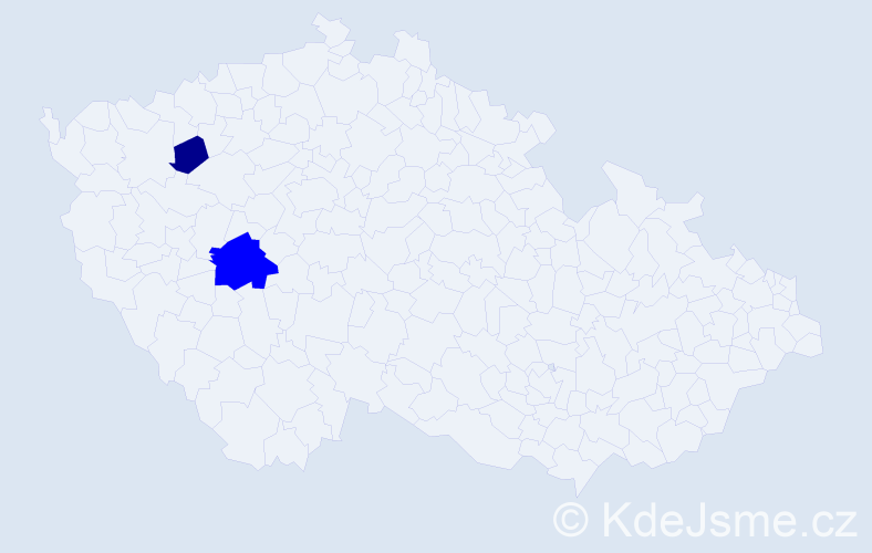 Příjmení: 'Gasch', počet výskytů 7 v celé ČR