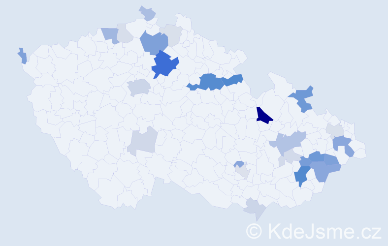 Příjmení: 'Nosálková', počet výskytů 86 v celé ČR