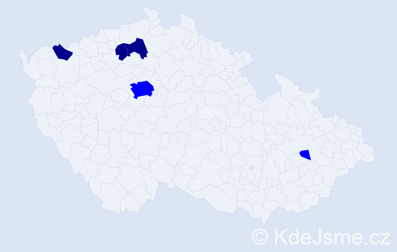 Příjmení: 'Matvijová', počet výskytů 8 v celé ČR
