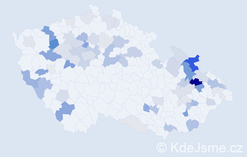 Příjmení: 'Repková', počet výskytů 159 v celé ČR