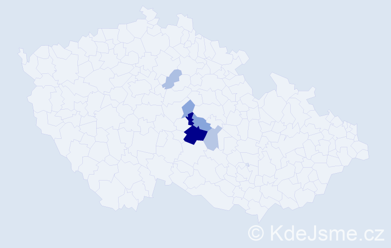 Příjmení: 'Hüblbauer', počet výskytů 14 v celé ČR