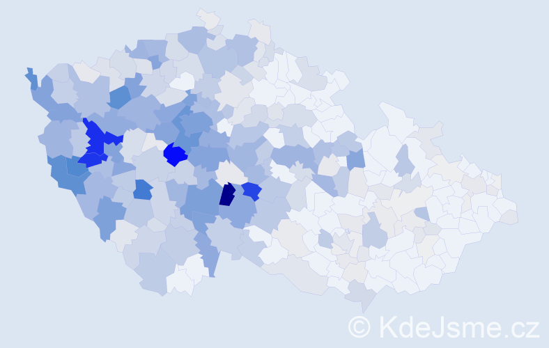 Příjmení: 'Dolejš', počet výskytů 1428 v celé ČR