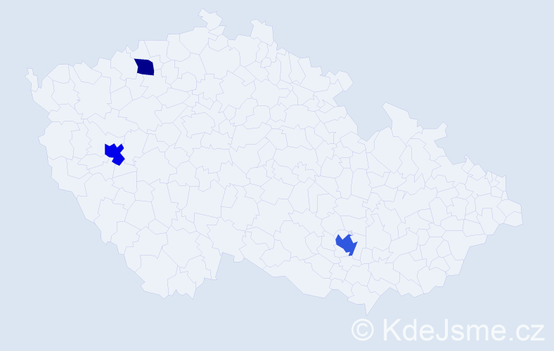 Příjmení: 'Terzijski', počet výskytů 9 v celé ČR