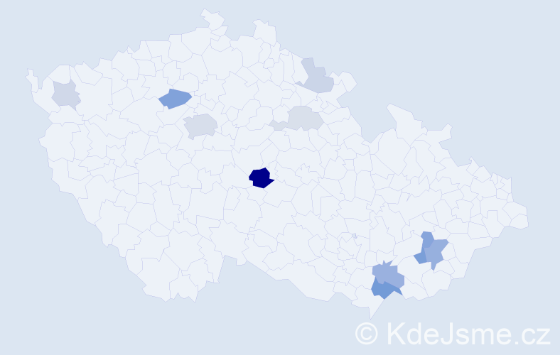 Příjmení: 'Geher', počet výskytů 28 v celé ČR