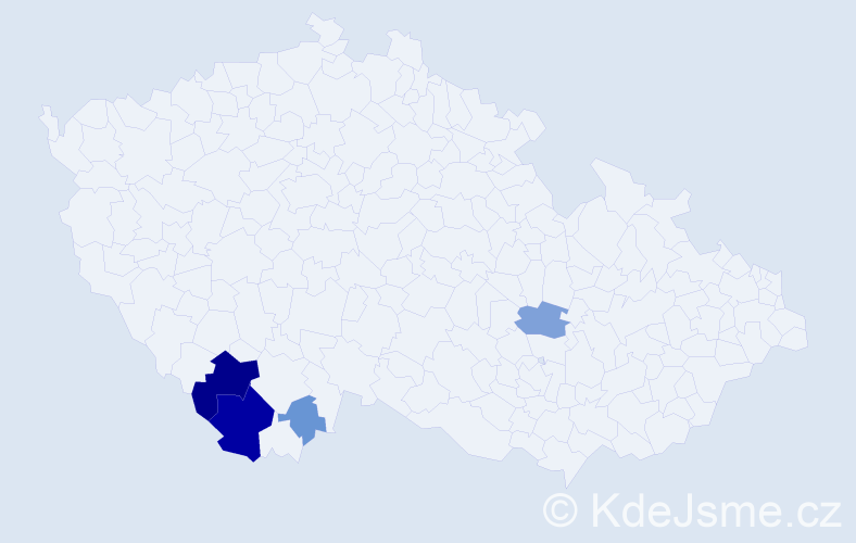 Příjmení: 'Ihnatoliová', počet výskytů 14 v celé ČR