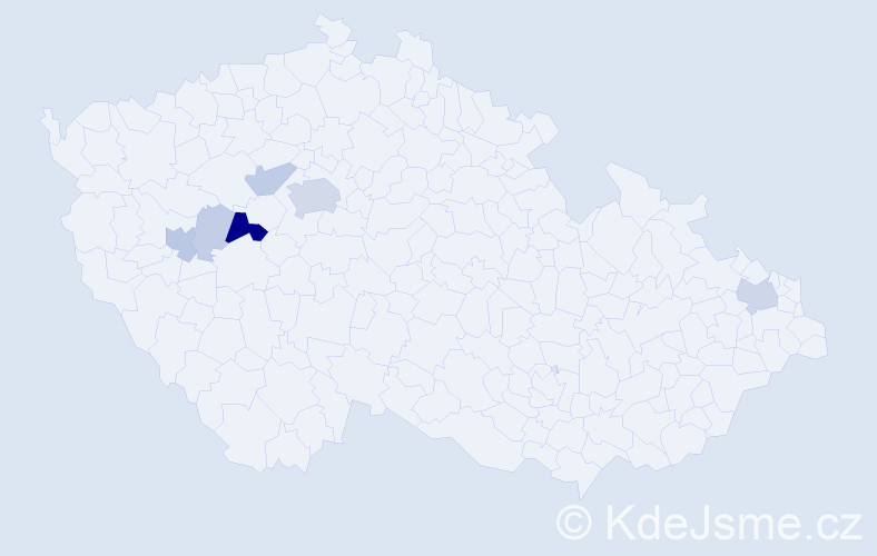 Příjmení: 'Eška', počet výskytů 24 v celé ČR