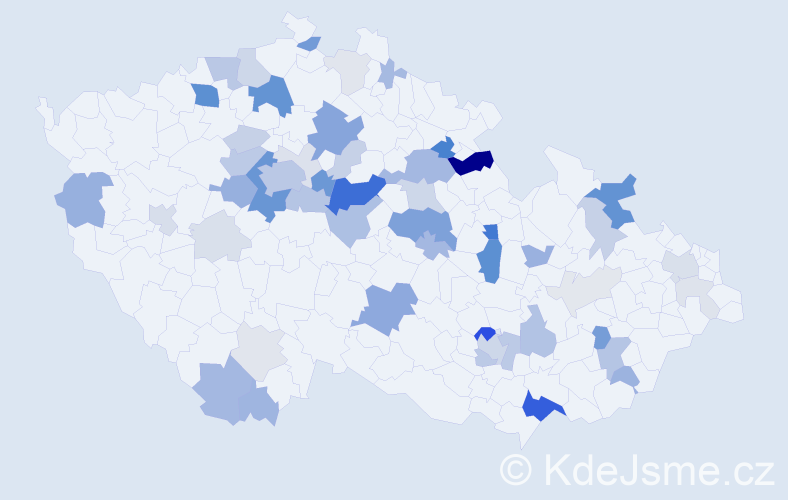Příjmení: 'Olexa', počet výskytů 177 v celé ČR