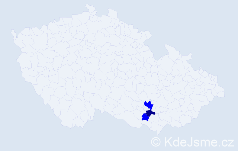 Příjmení: 'Cembis', počet výskytů 4 v celé ČR