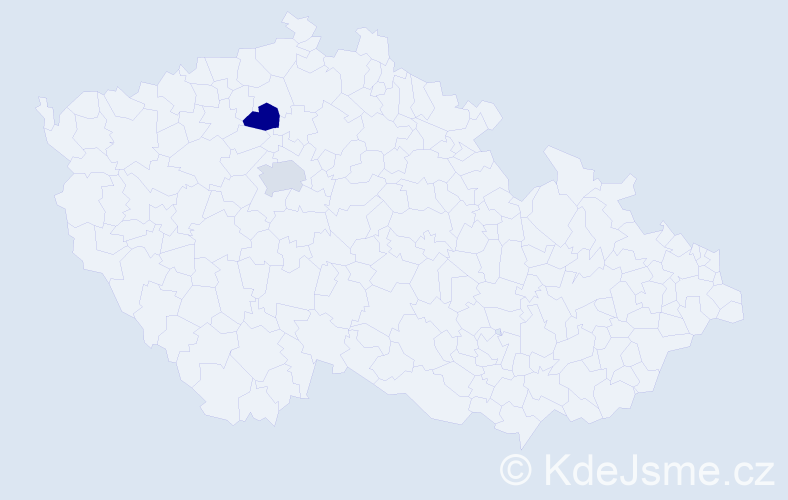 Příjmení: 'Bächer', počet výskytů 2 v celé ČR