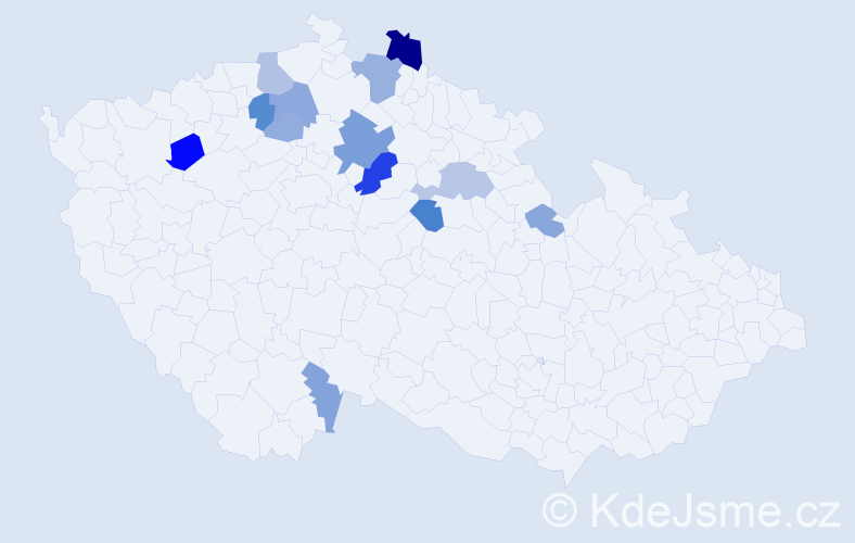 Příjmení: 'Forchtnerová', počet výskytů 30 v celé ČR