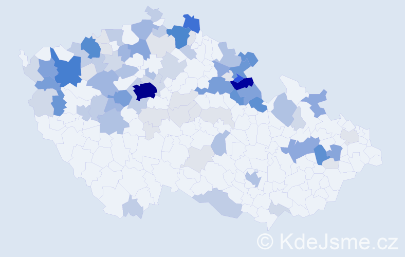 Příjmení: 'Andrš', počet výskytů 399 v celé ČR