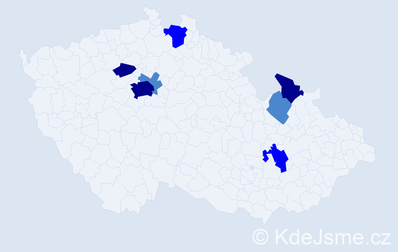 Příjmení: 'Glausch', počet výskytů 15 v celé ČR