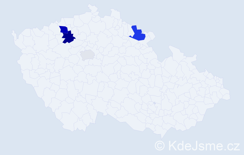Příjmení: 'Zomer', počet výskytů 8 v celé ČR