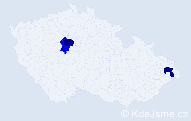 Příjmení: 'Rőschlová', počet výskytů 5 v celé ČR