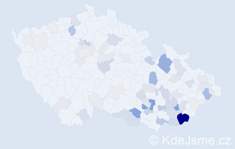 Příjmení: 'Tinka', počet výskytů 244 v celé ČR