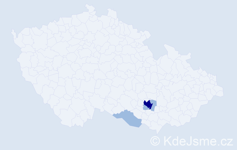 Příjmení: 'Fretichová', počet výskytů 6 v celé ČR