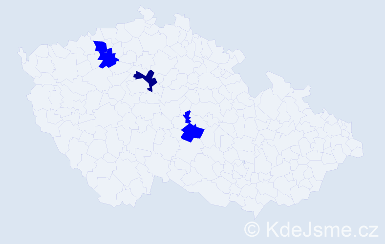 Příjmení: 'Hampejzová', počet výskytů 5 v celé ČR