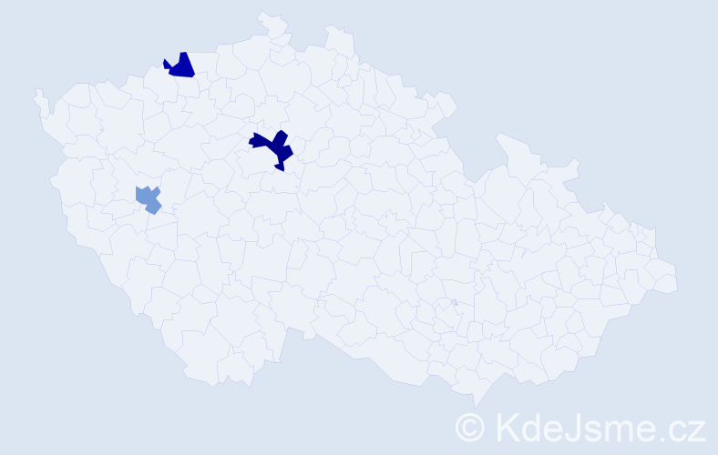 Příjmení: 'Demkovič', počet výskytů 4 v celé ČR
