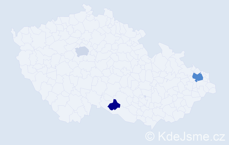 Příjmení: 'Turicová', počet výskytů 7 v celé ČR