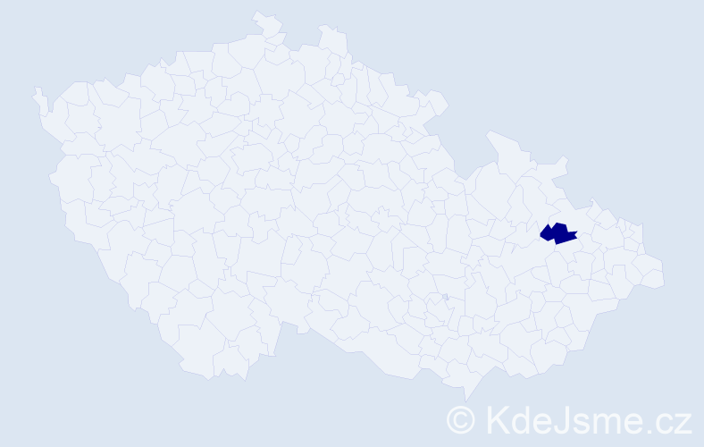 Příjmení: 'Kerak', počet výskytů 1 v celé ČR