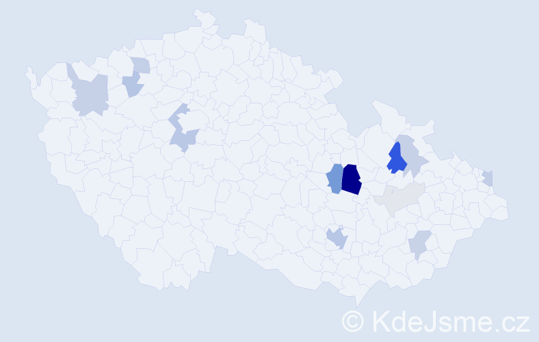 Příjmení: 'Višňová', počet výskytů 36 v celé ČR