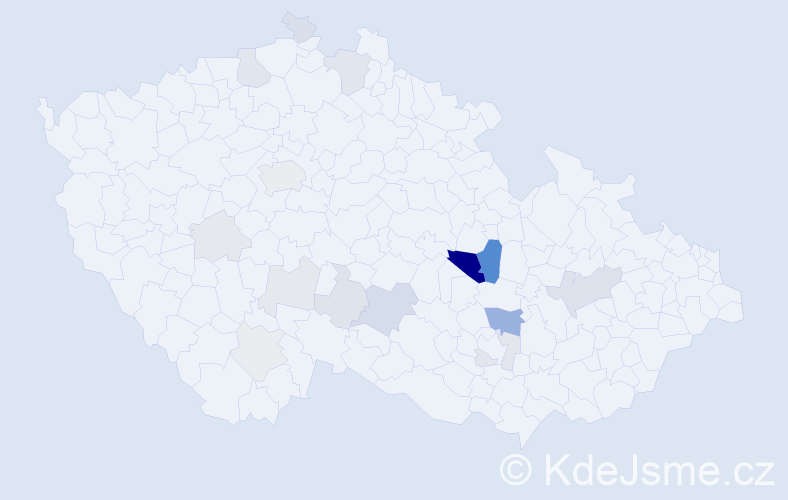 Příjmení: 'Kleinbauer', počet výskytů 48 v celé ČR