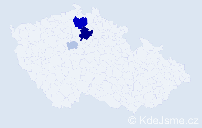 Příjmení: 'Breinlová', počet výskytů 11 v celé ČR