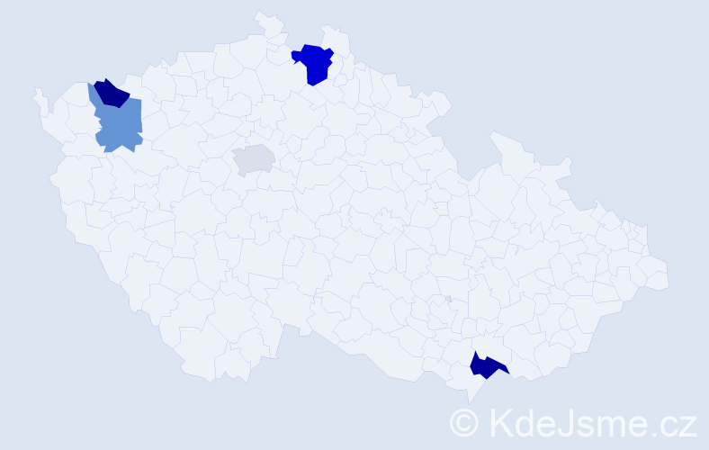 Příjmení: 'Baaderová', počet výskytů 8 v celé ČR