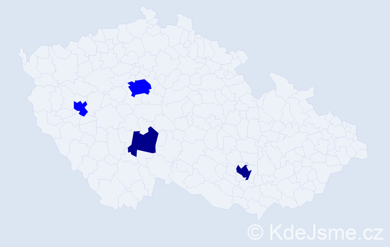Příjmení: 'Awad', počet výskytů 6 v celé ČR