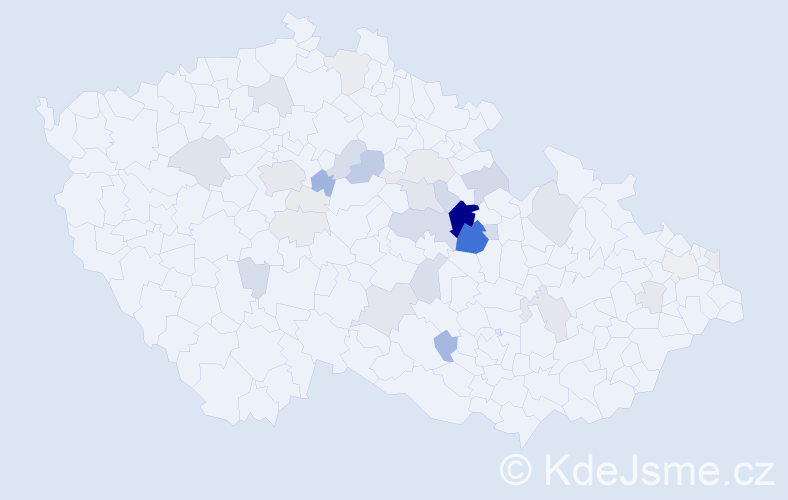 Příjmení: 'Ropek', počet výskytů 101 v celé ČR