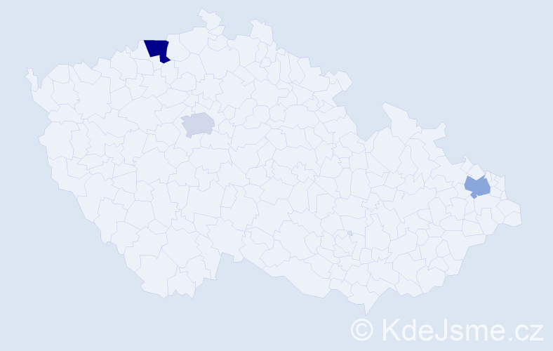 Příjmení: 'Filatov', počet výskytů 4 v celé ČR