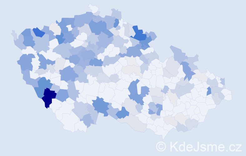 Příjmení: 'Hofmann', počet výskytů 668 v celé ČR