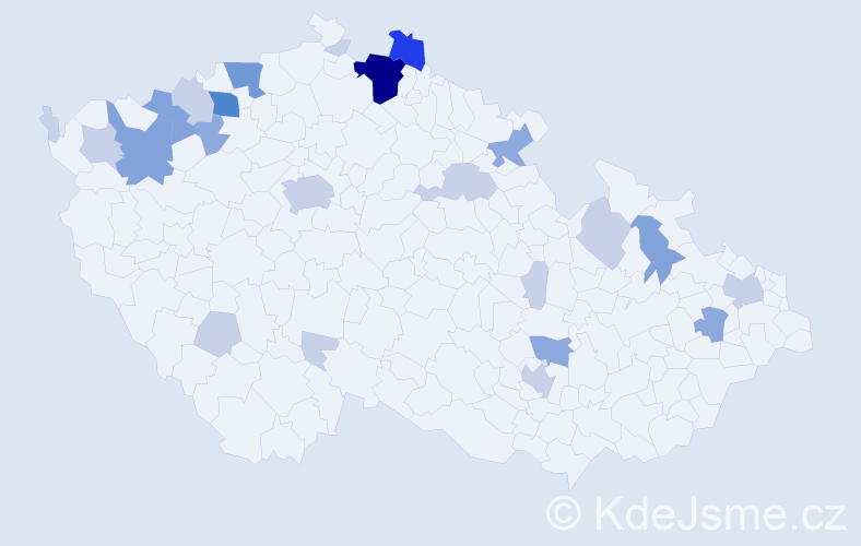 Příjmení: 'Dedecius', počet výskytů 59 v celé ČR