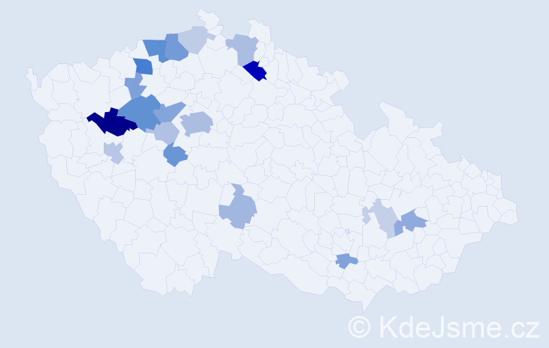 Příjmení: 'Bretschneider', počet výskytů 53 v celé ČR