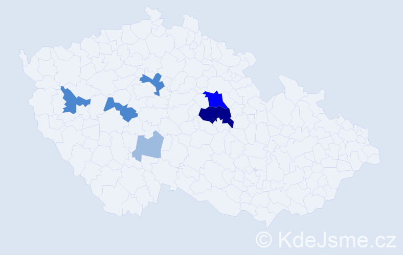Příjmení: 'Zapachová', počet výskytů 16 v celé ČR