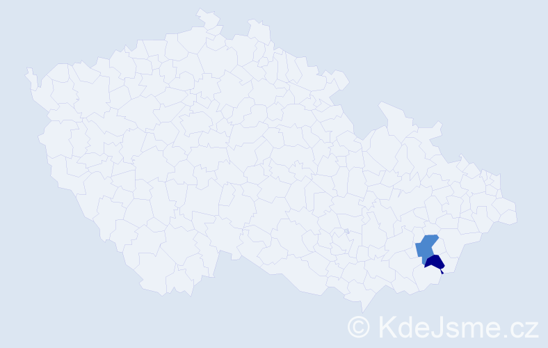 Příjmení: 'Nohavková', počet výskytů 4 v celé ČR