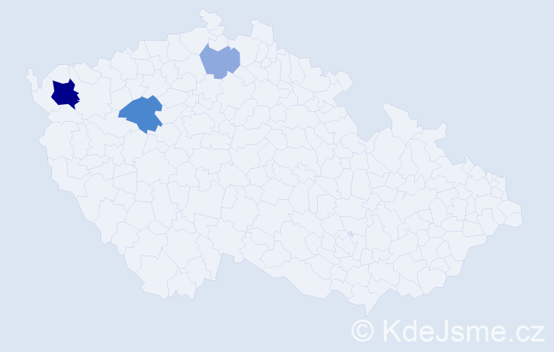 Příjmení: 'Baltiar', počet výskytů 11 v celé ČR