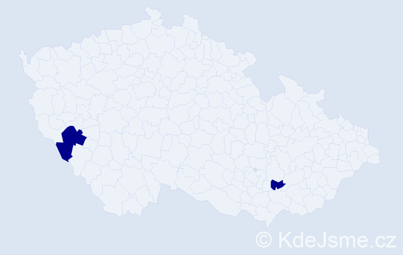 Příjmení: 'Galgoczyová', počet výskytů 2 v celé ČR