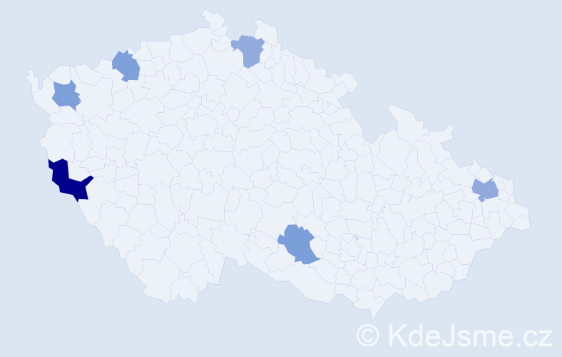 Příjmení: 'Roscherová', počet výskytů 8 v celé ČR