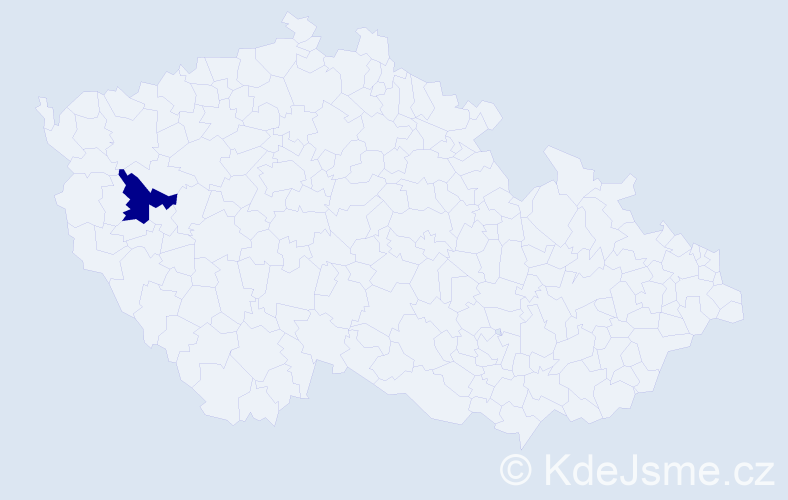 Příjmení: 'Keffel', počet výskytů 1 v celé ČR