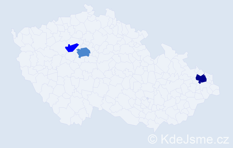 Příjmení: 'Dojcsánová', počet výskytů 6 v celé ČR