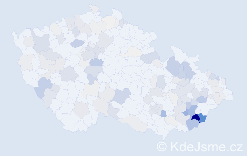 Příjmení: 'Maňas', počet výskytů 493 v celé ČR