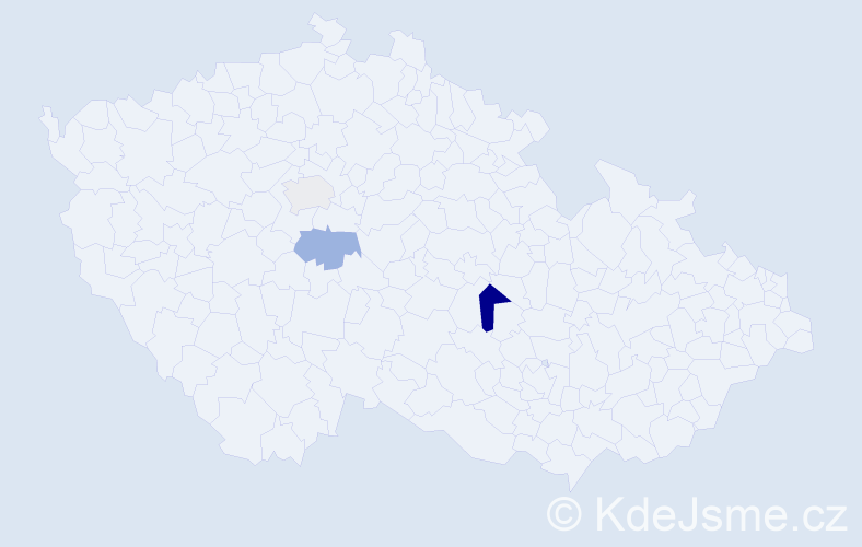 Příjmení: 'Násirová', počet výskytů 4 v celé ČR