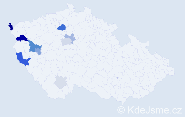 Příjmení: 'Muhrová', počet výskytů 33 v celé ČR