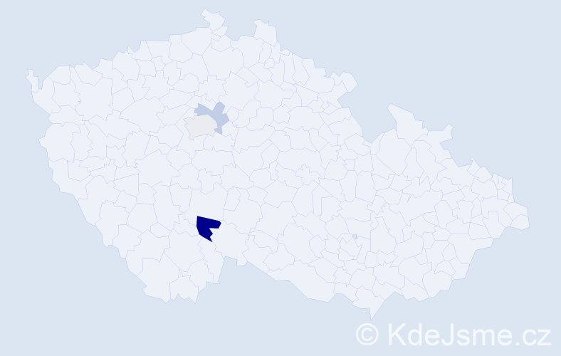 Příjmení: 'Řetovský', počet výskytů 5 v celé ČR