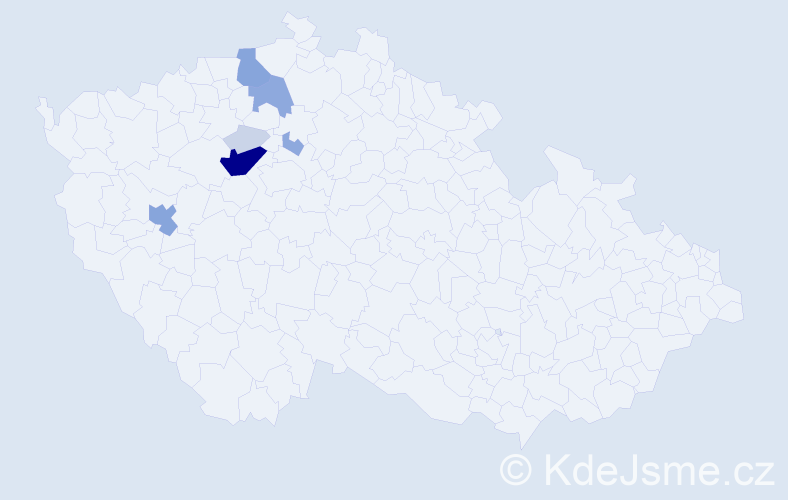 Příjmení: 'Zeusová', počet výskytů 24 v celé ČR