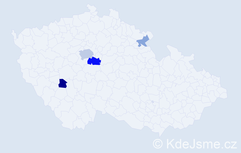 Příjmení: 'Sharan', počet výskytů 10 v celé ČR