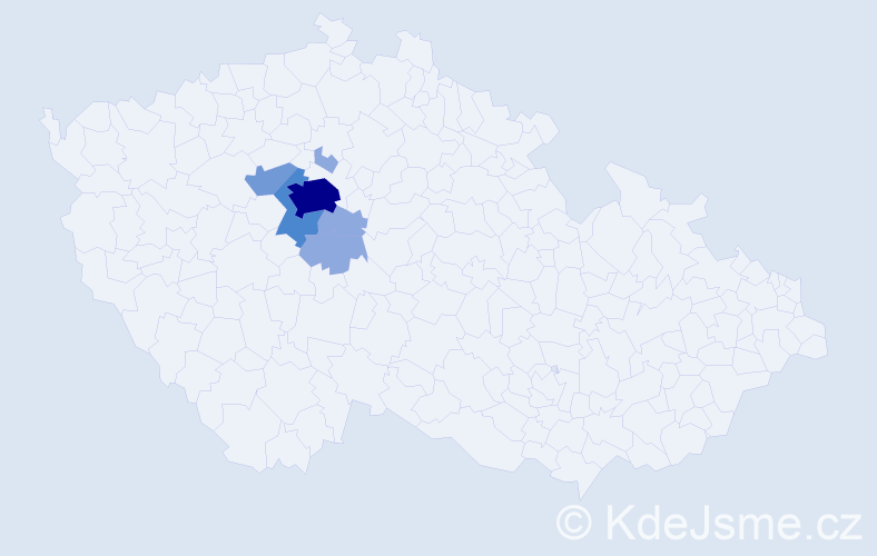 Příjmení: 'Ryzec', počet výskytů 19 v celé ČR